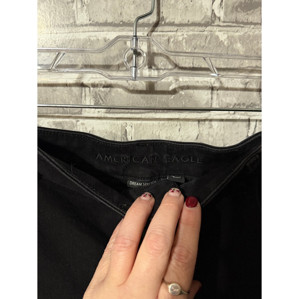 American Eagle Black Jegging with Destruction - Picture 3 of 4